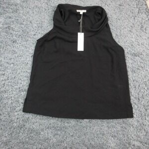 Nine Britton Tank Top Womens Small Black Cowl Neck Sleeveless Lightweight NWT